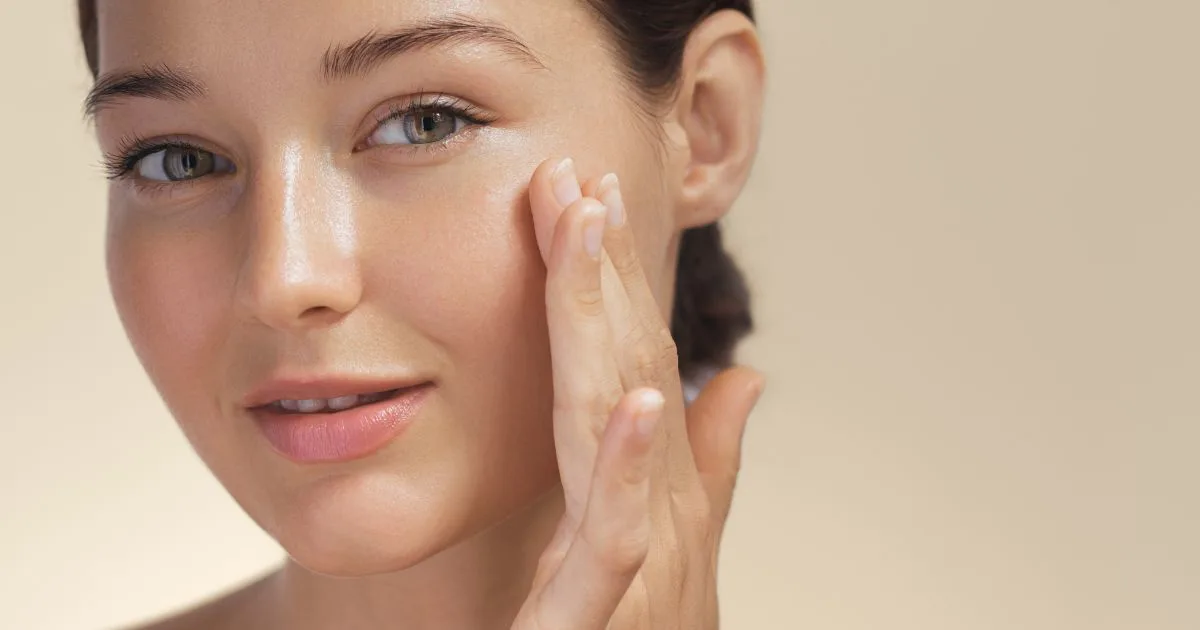 Close-up of microneedling treatment improving dark spots and melasma